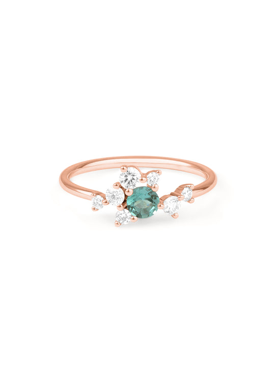 Gabrielle tourmaline et diamants