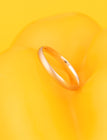 Demi-jonc confort brossé 3mm