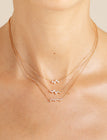 collier en or 18 carats et diamants recyclés