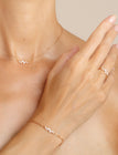 collier en or 18 carats et diamants recyclés