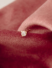 boucle d'oreille en or 18 carats et diamants recyclés