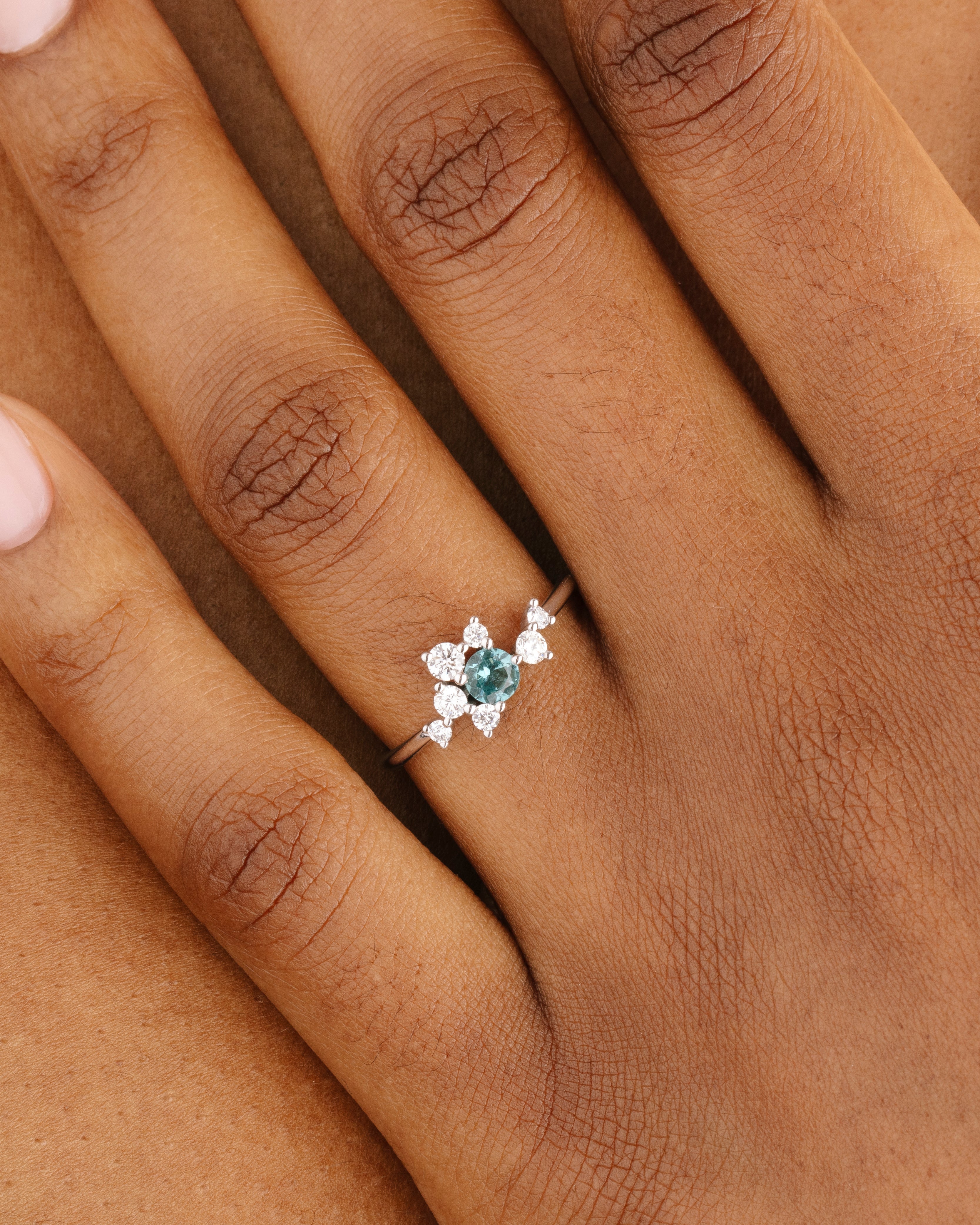 Gabrielle tourmaline and diamonds