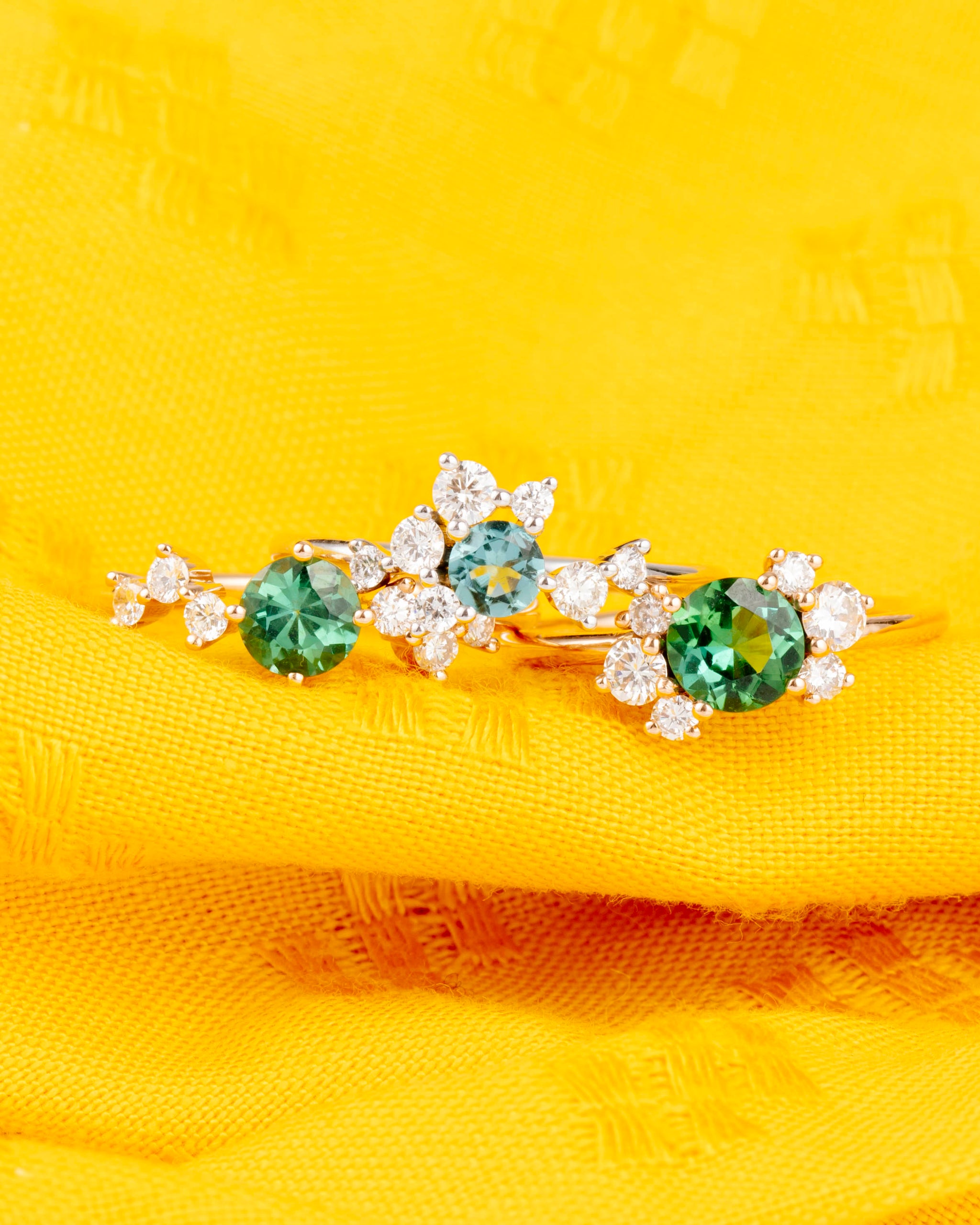 Gabrielle tourmaline et diamants