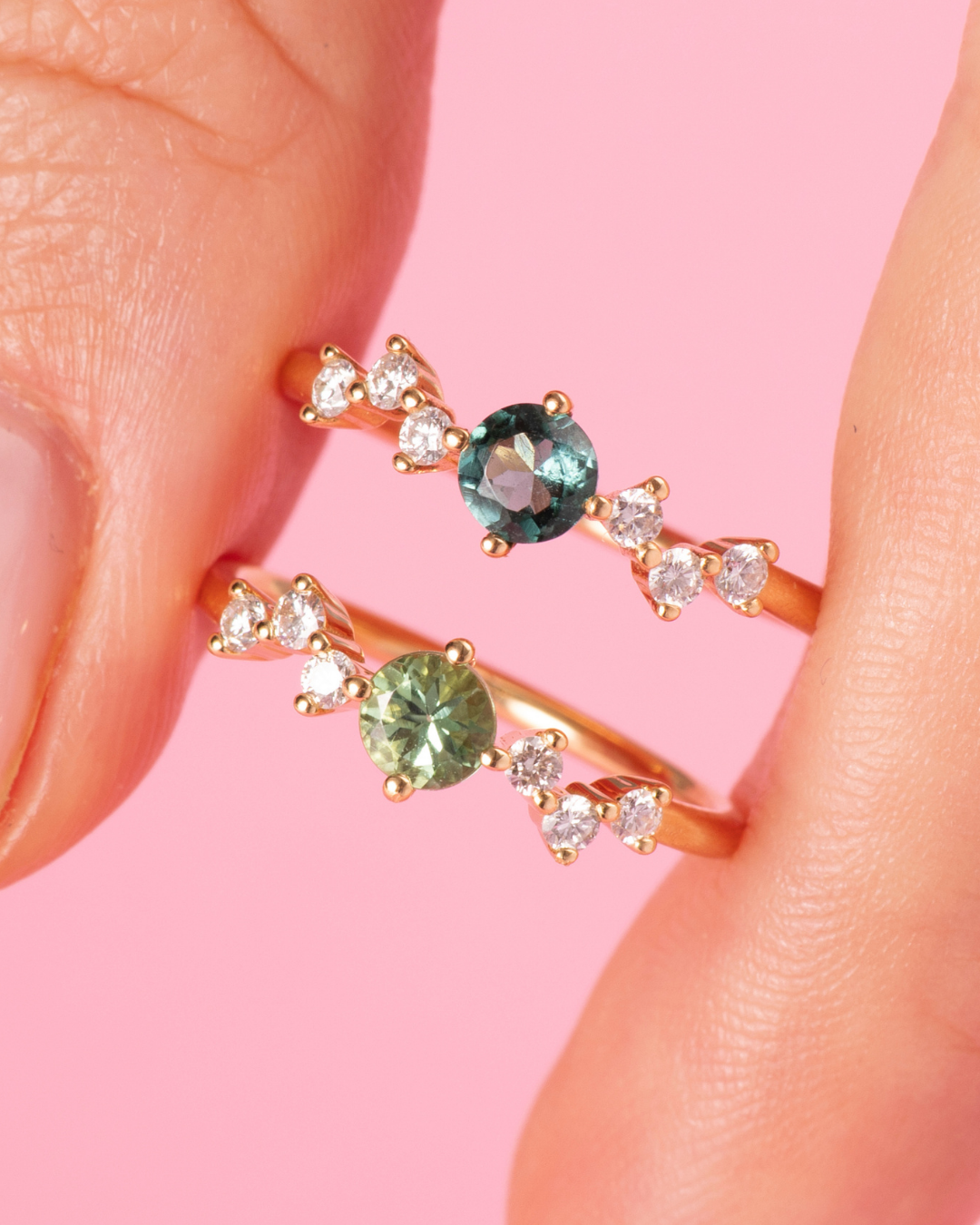 Baby Colette tourmaline et diamants