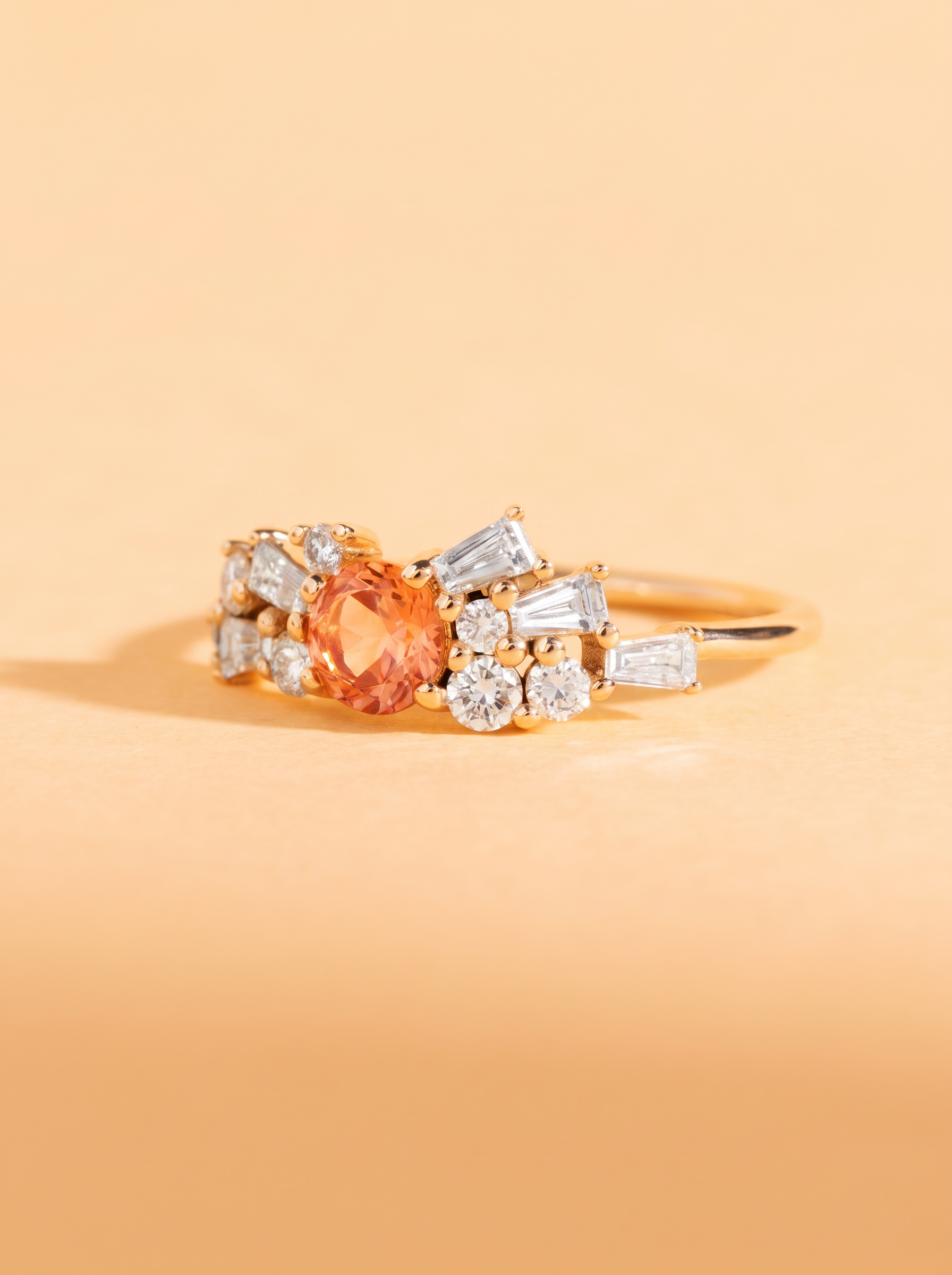 Ambre tourmaline pêche