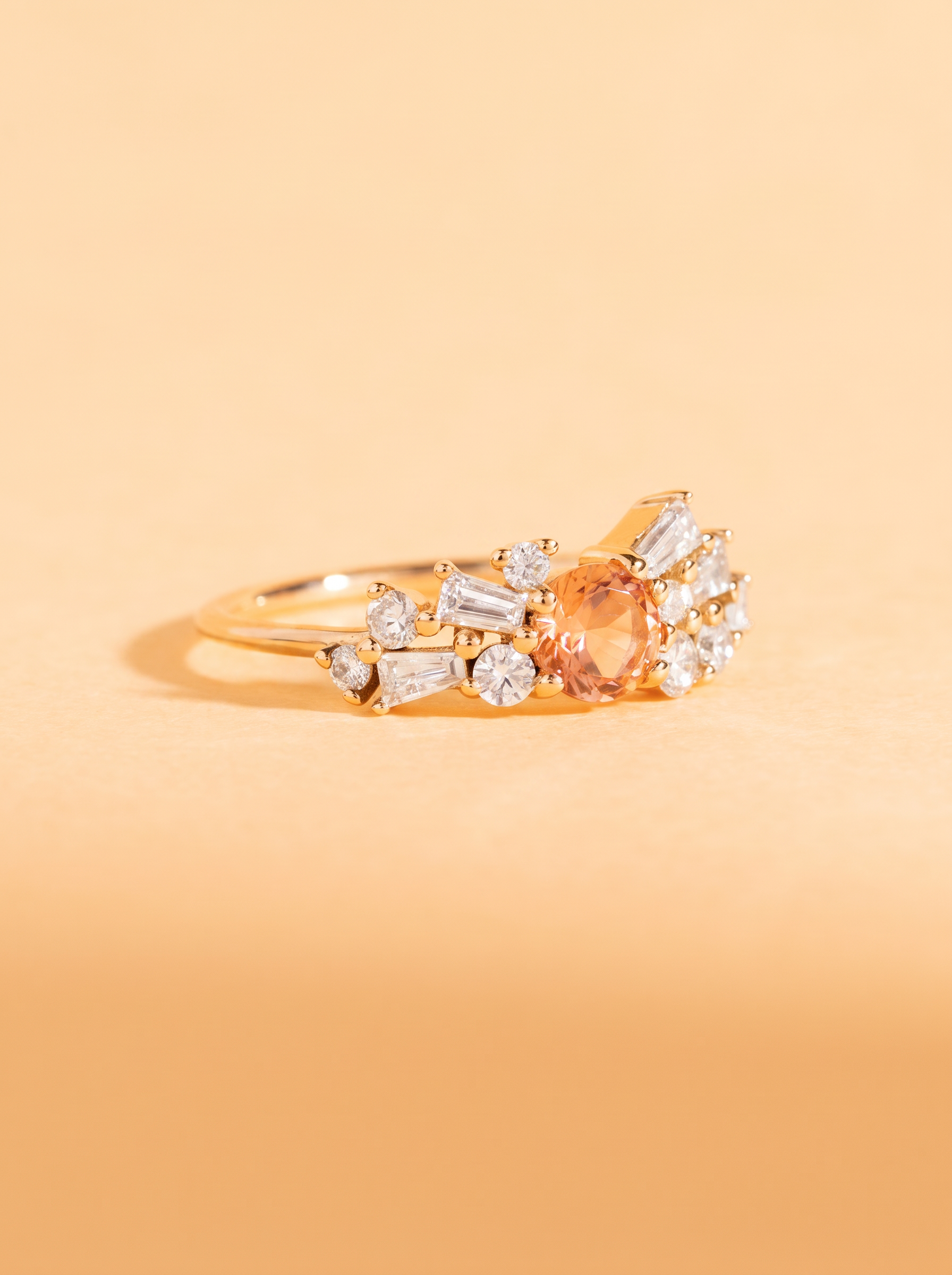 Ambre tourmaline pêche