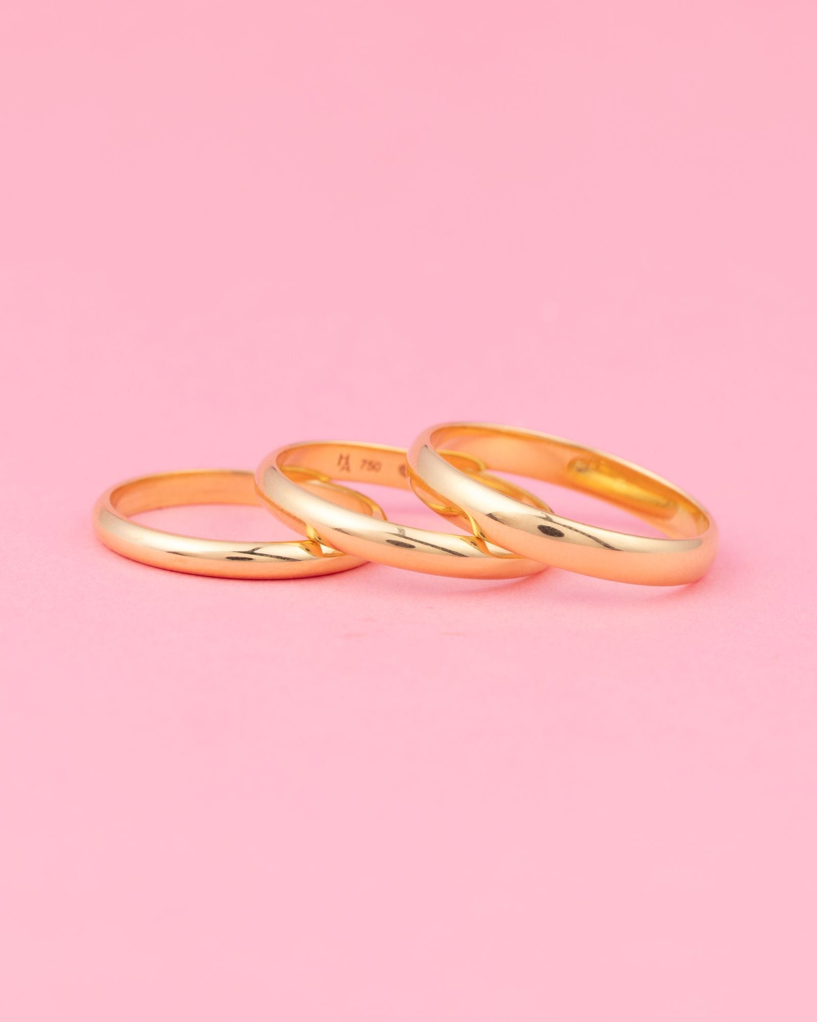 Demi-jonc classique 2,5 mm