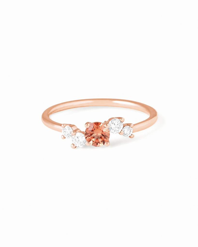 Eugénie tourmaline pêche