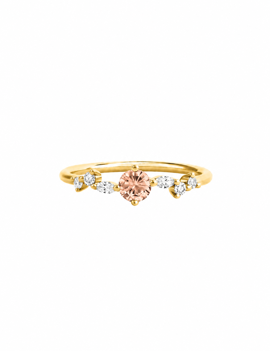 Fleur tourmaline pêche