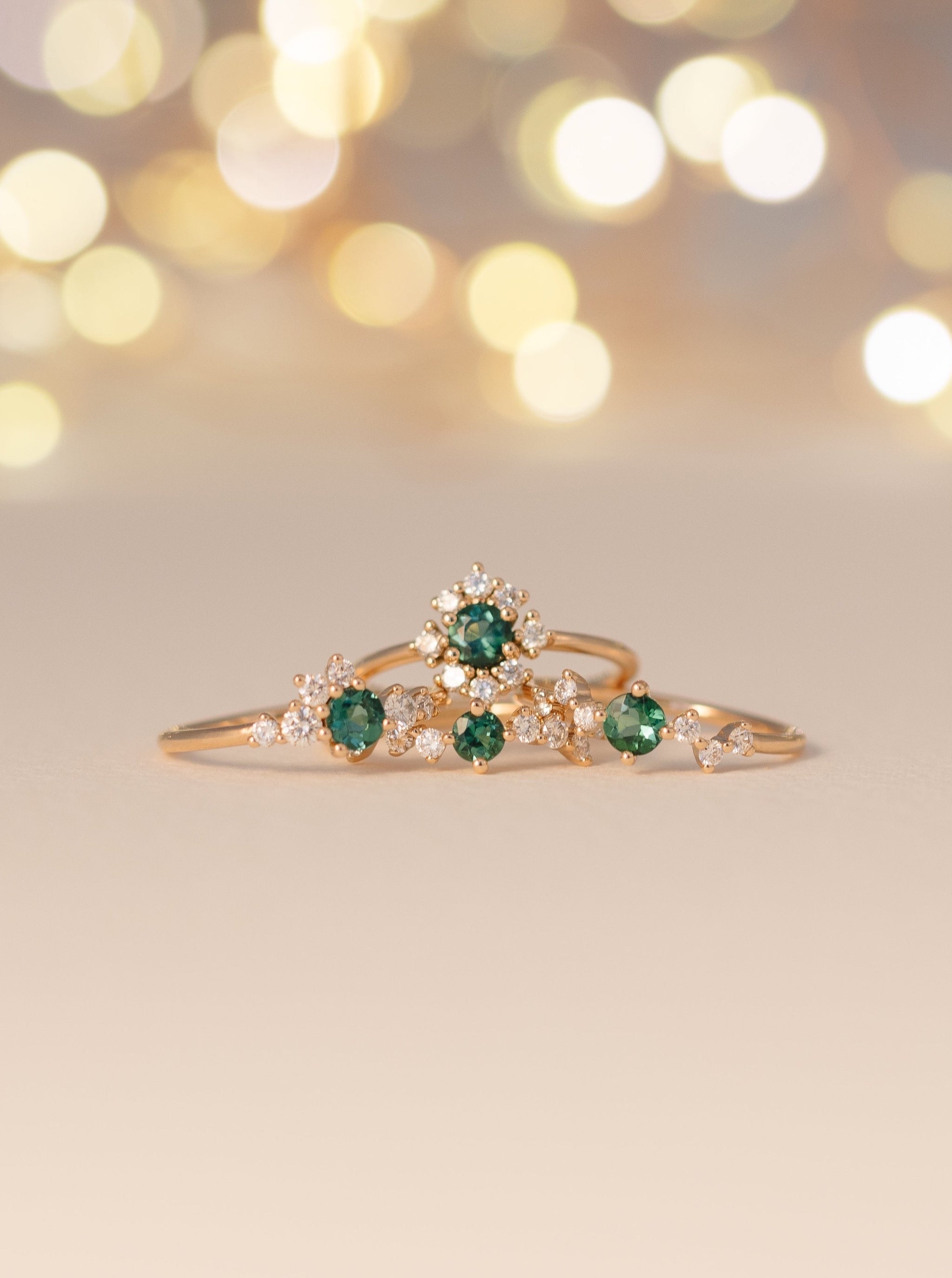 Giselle tourmaline et diamants