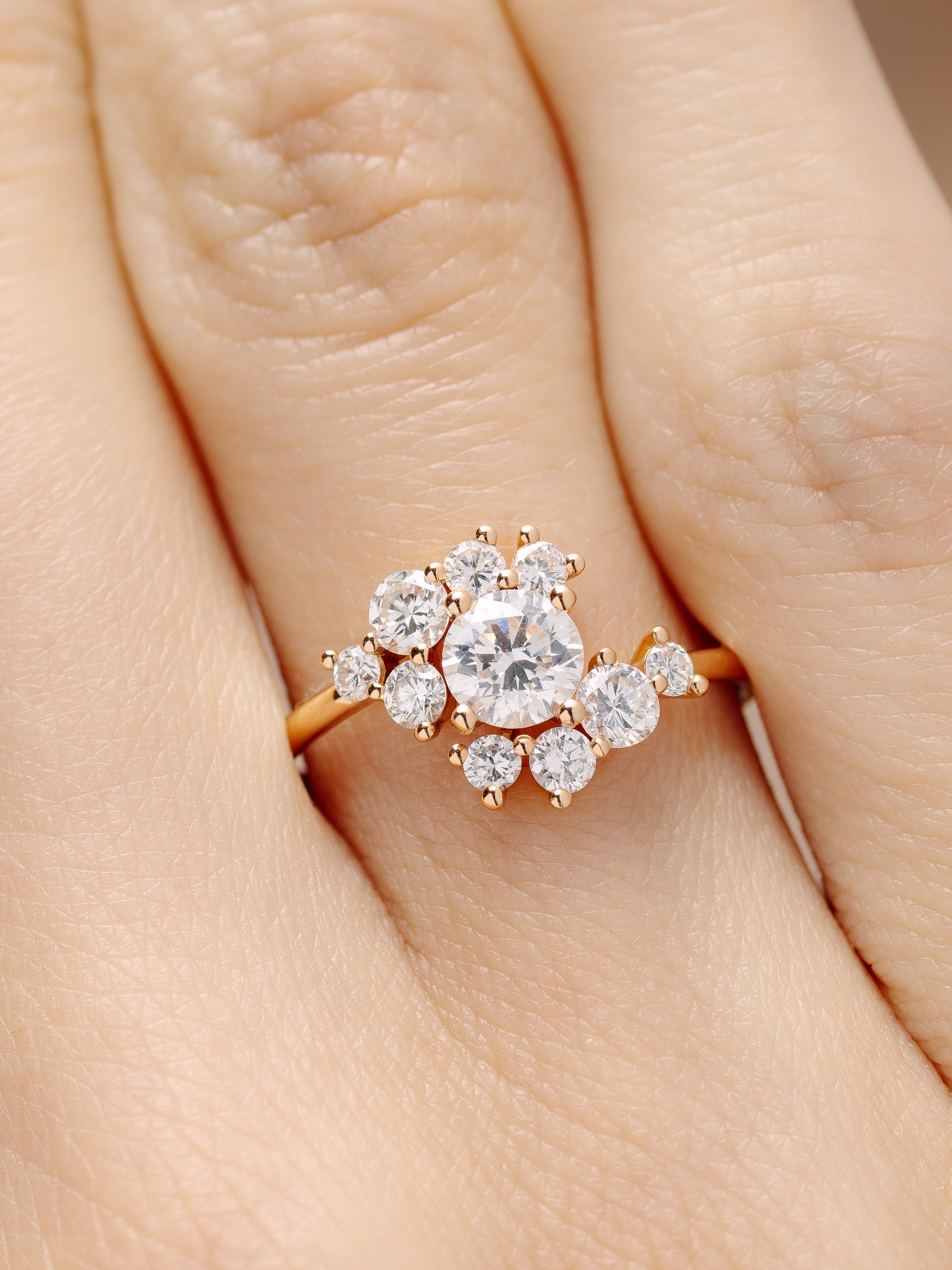 Bague Adélaïde - héloïse et abélard joaillerie éthique fabriqué à Paris or diamants recyclés