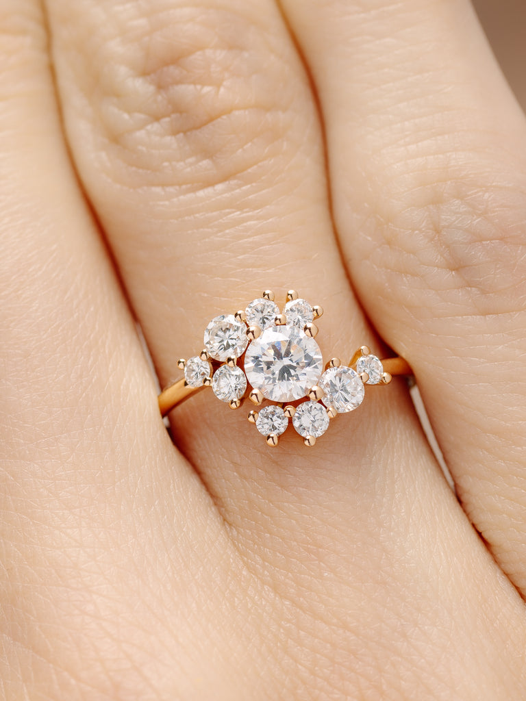 Bague Adélaïde - héloïse et abélard joaillerie éthique fabriqué à Paris or diamants recyclés