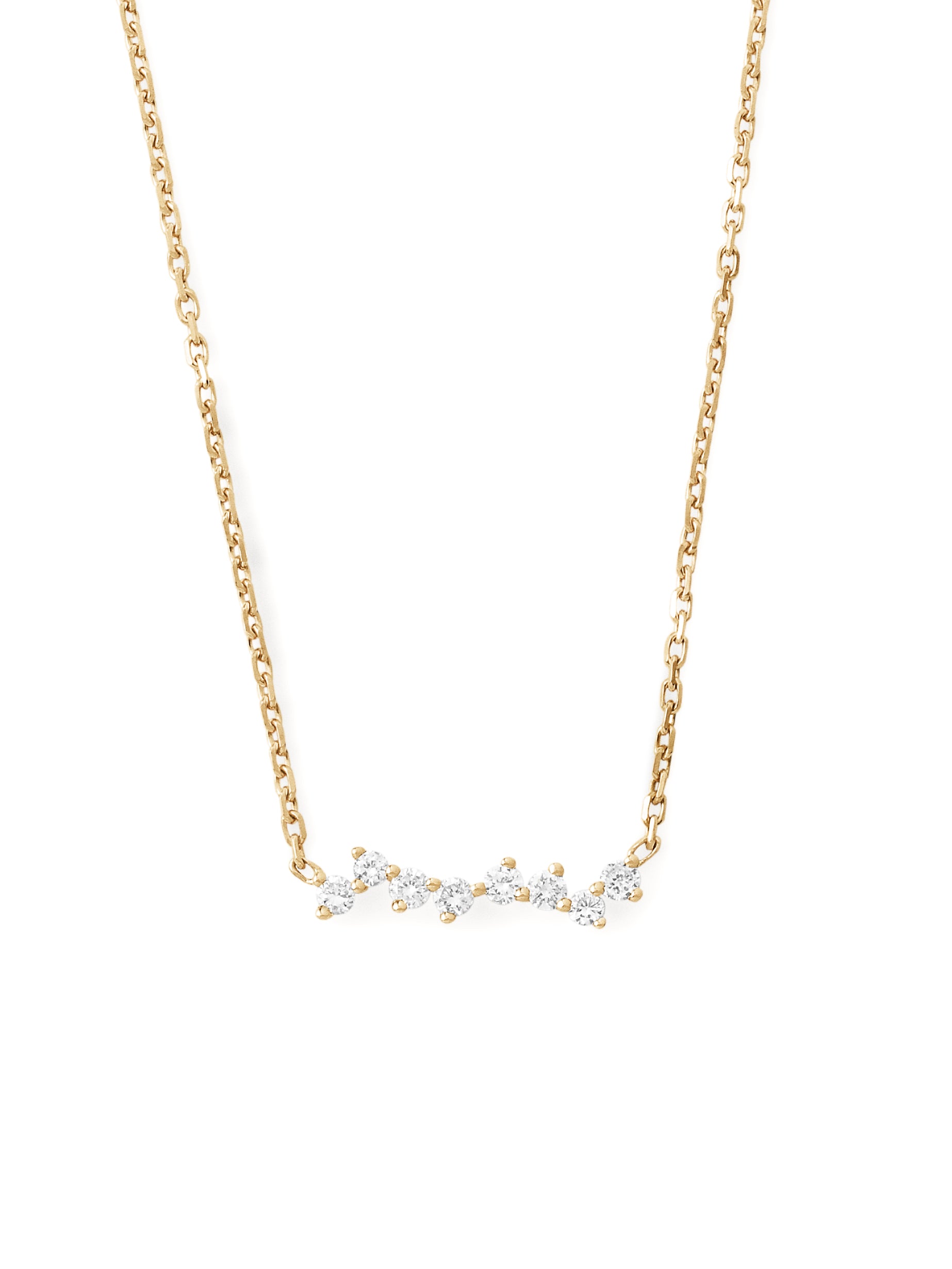 collier en or 18 carats et diamants recyclés