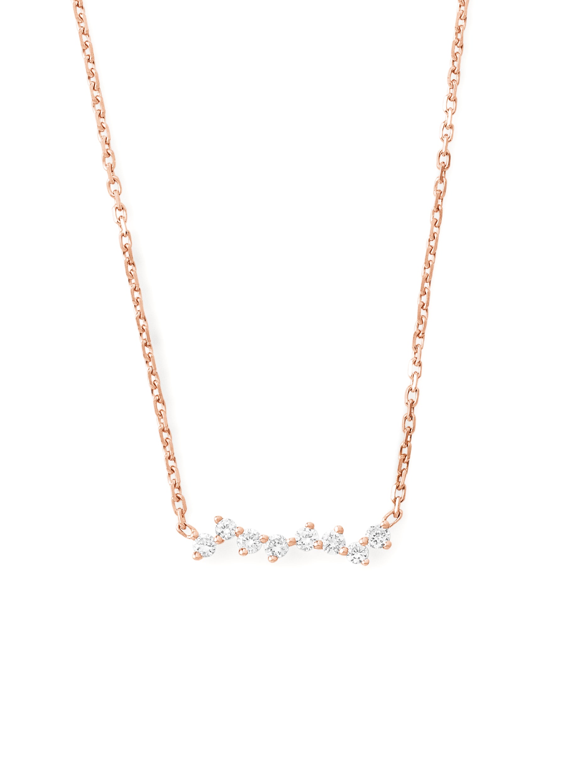 collier en or 18 carats et diamants recyclés