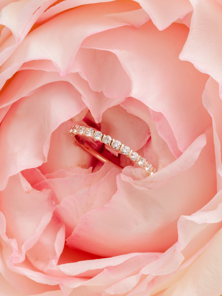 Alliance Bérénice - héloïse et abélard joaillerie éthique fabriqué à Paris or diamants recyclés