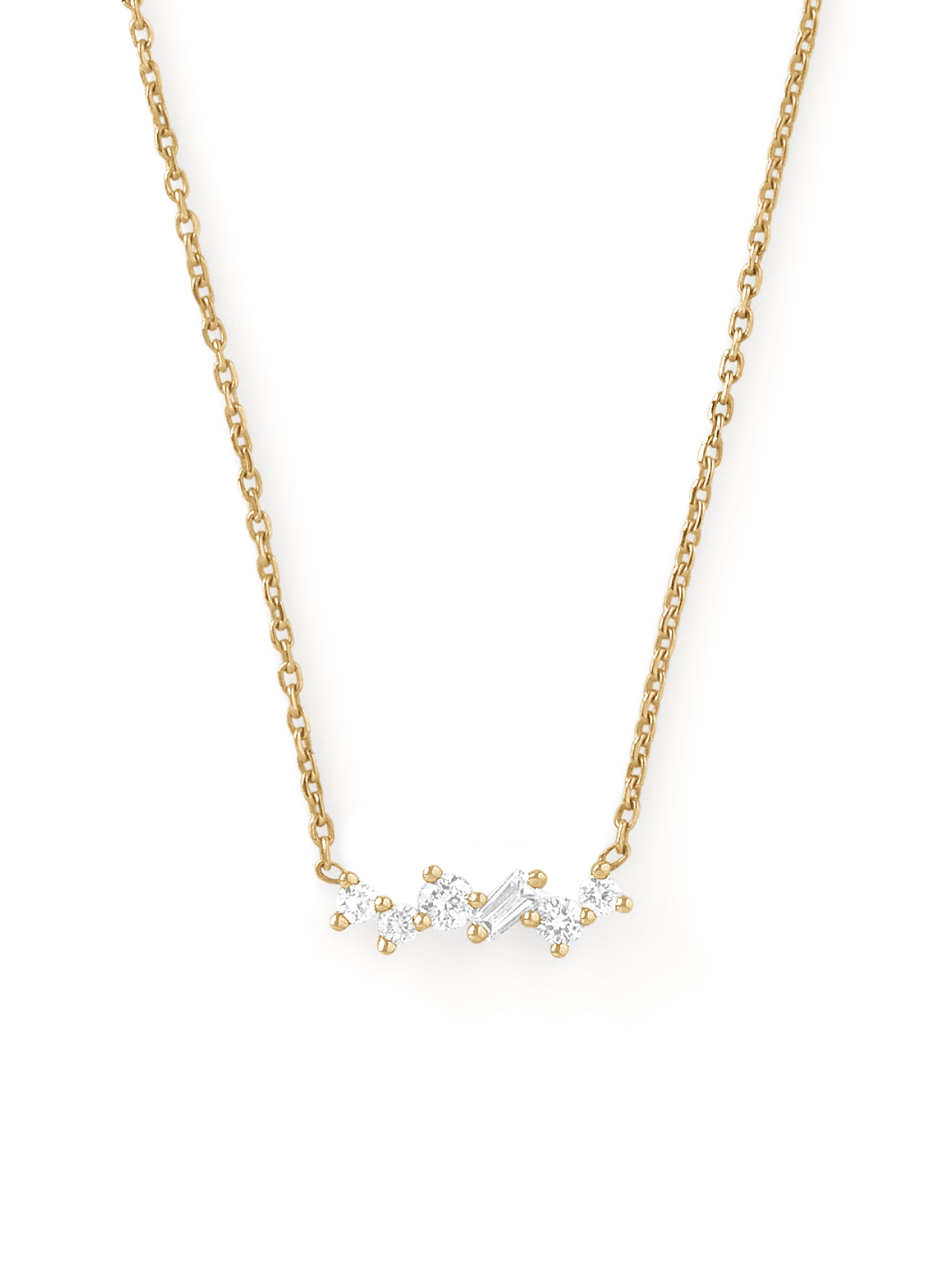 collier en or 18 carats et diamants recyclés