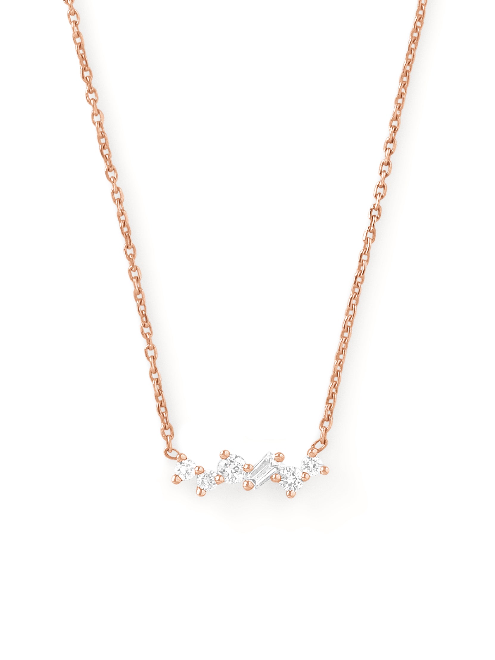 collier en or 18 carats et diamants recyclés