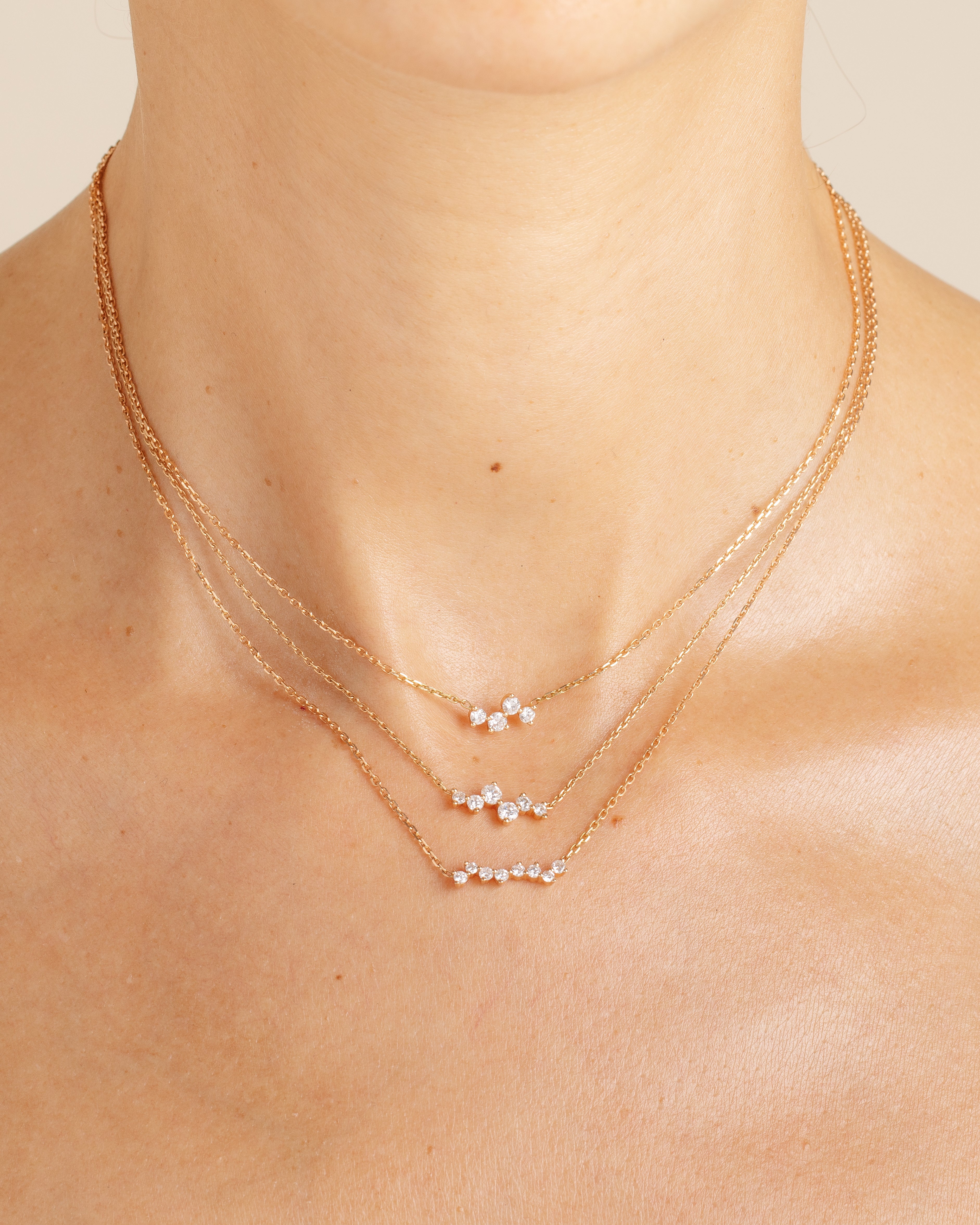 collier en or 18 carats et diamants recyclés