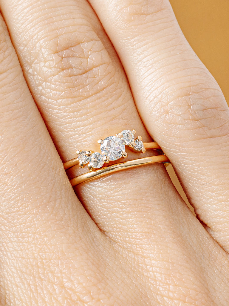 Bague Eugénie - héloïse et abélard joaillerie éthique fabriqué à Paris or diamants recyclés