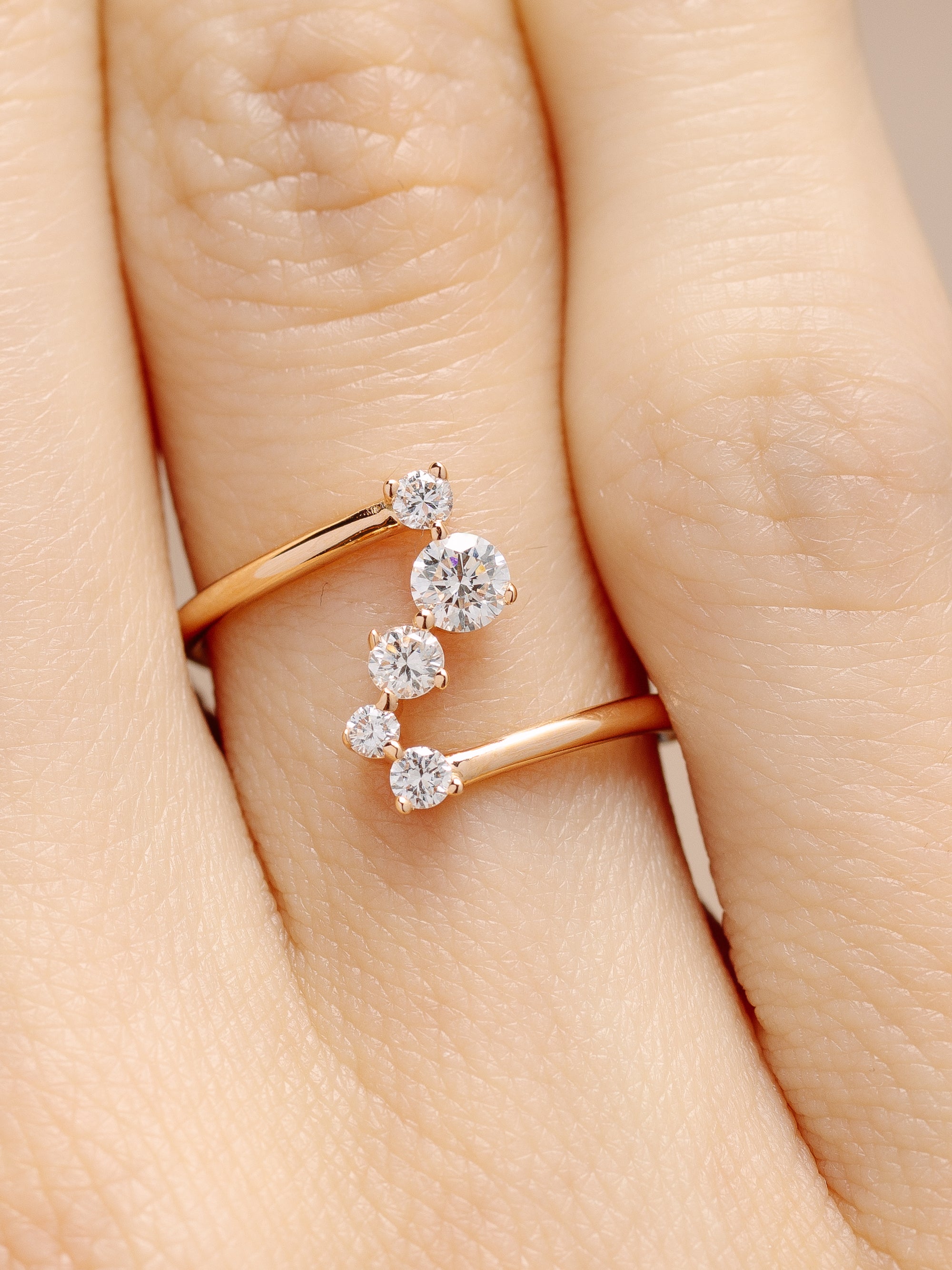 Bague Frida - héloïse et abélard joaillerie éthique fabriqué à Paris or diamants recyclés