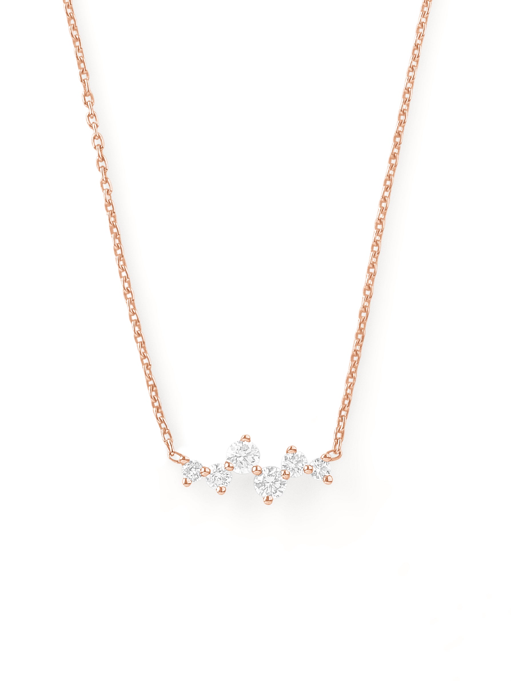 collier en or 18 carats et diamants recyclés