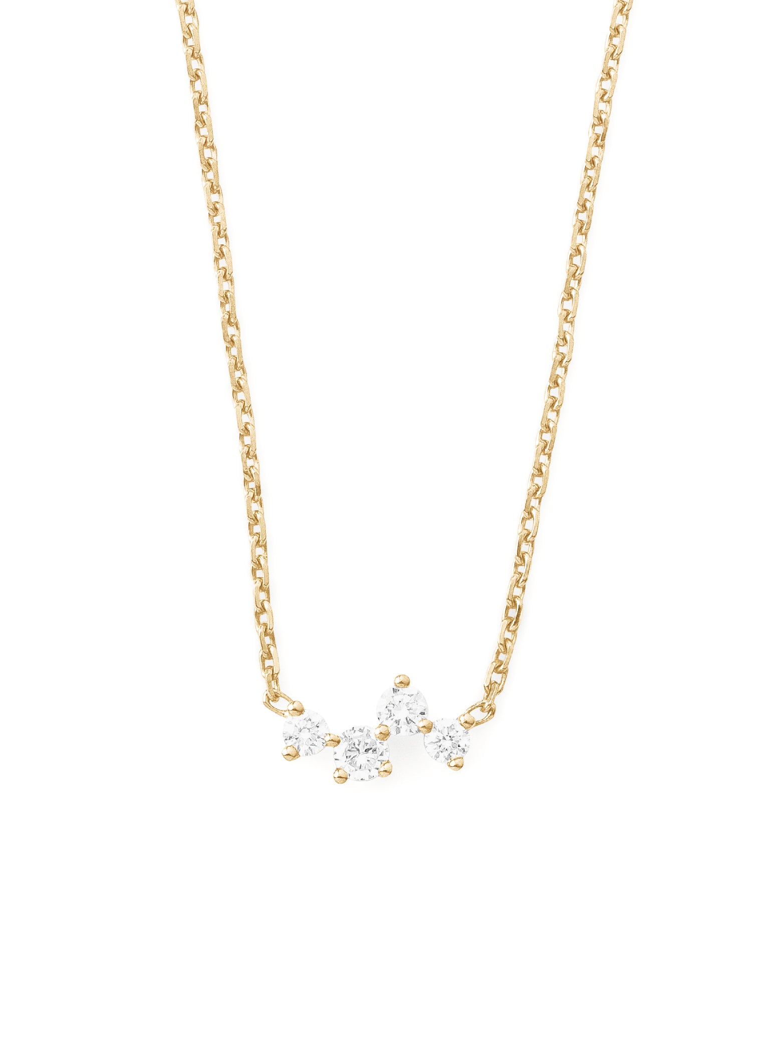 collier en or 18 carats et diamants recyclés