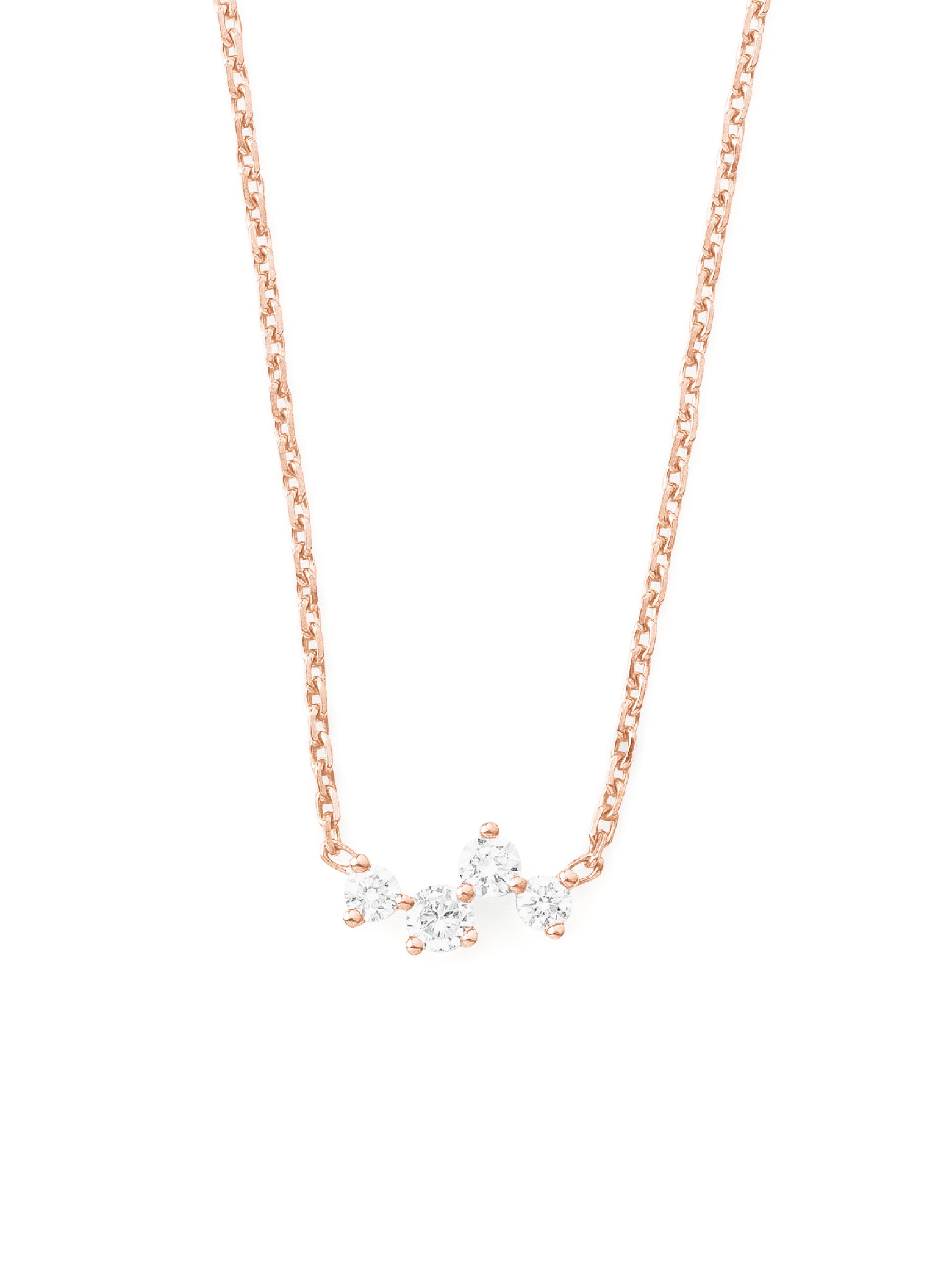 collier en or 18 carats et diamants recyclés