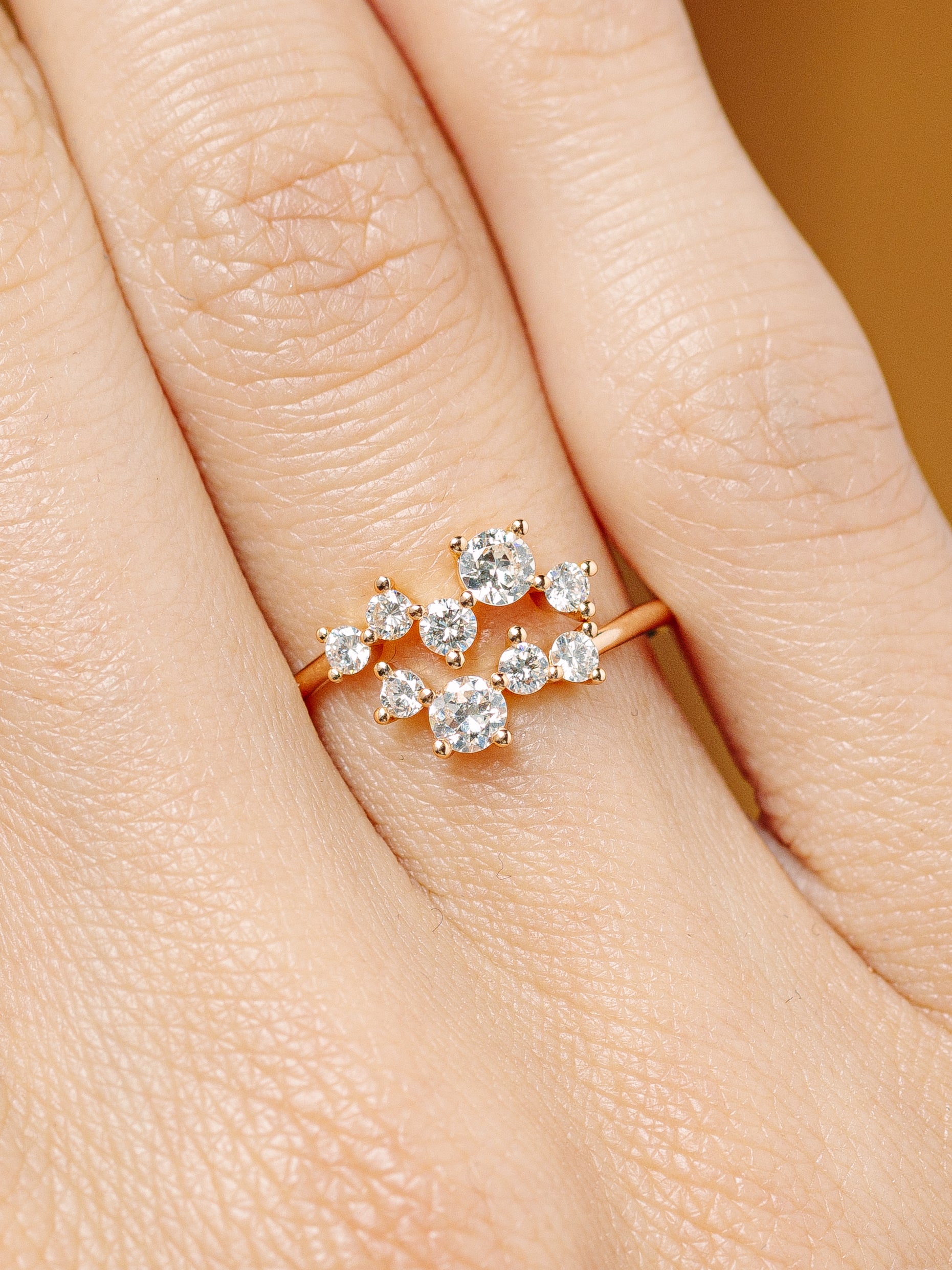 Bague Suzanne - héloïse et abélard joaillerie éthique fabriqué à Paris or diamants recyclés